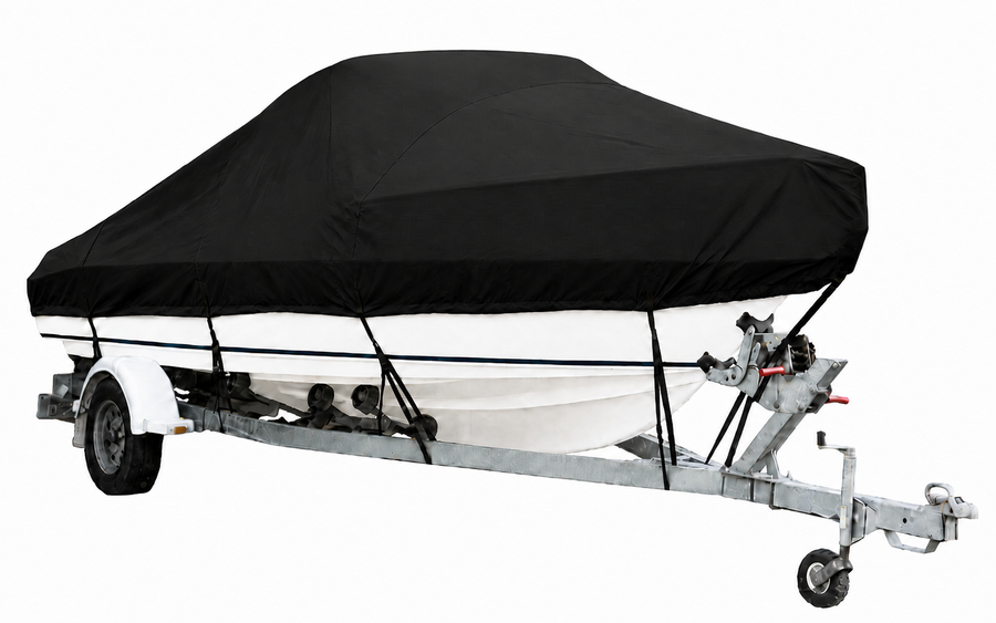 Boat Covers, Cabin with Bow Rails - Black or Navy Blue - NZ