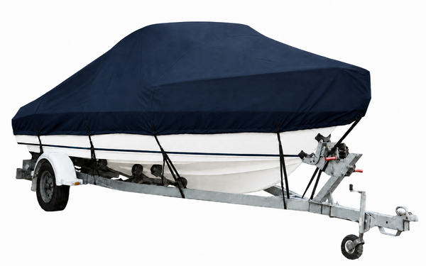 Boat Covers, Cabin with Bow Rails - Black or Navy Blue - NZ