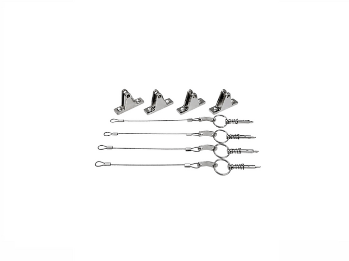 Stainless Steel Bimini Deck Mount Upgrade Kit